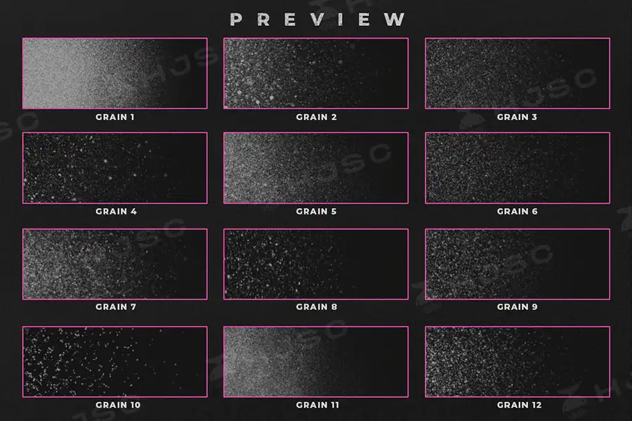 复古插画颗粒感噪点纹理肌理画画PS笔刷procreate笔刷