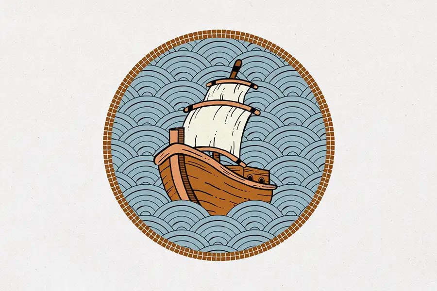 复古插画噪点纹理半调网格排线颗粒墨水矢量无缝图案AI笔刷