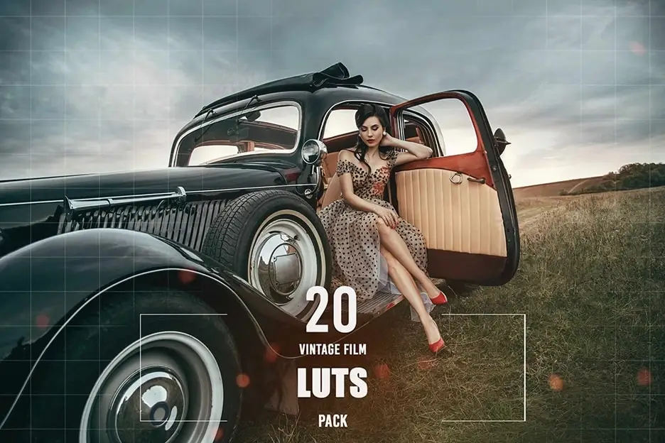 时尚复古胶片人像电影色彩调色LUT预设