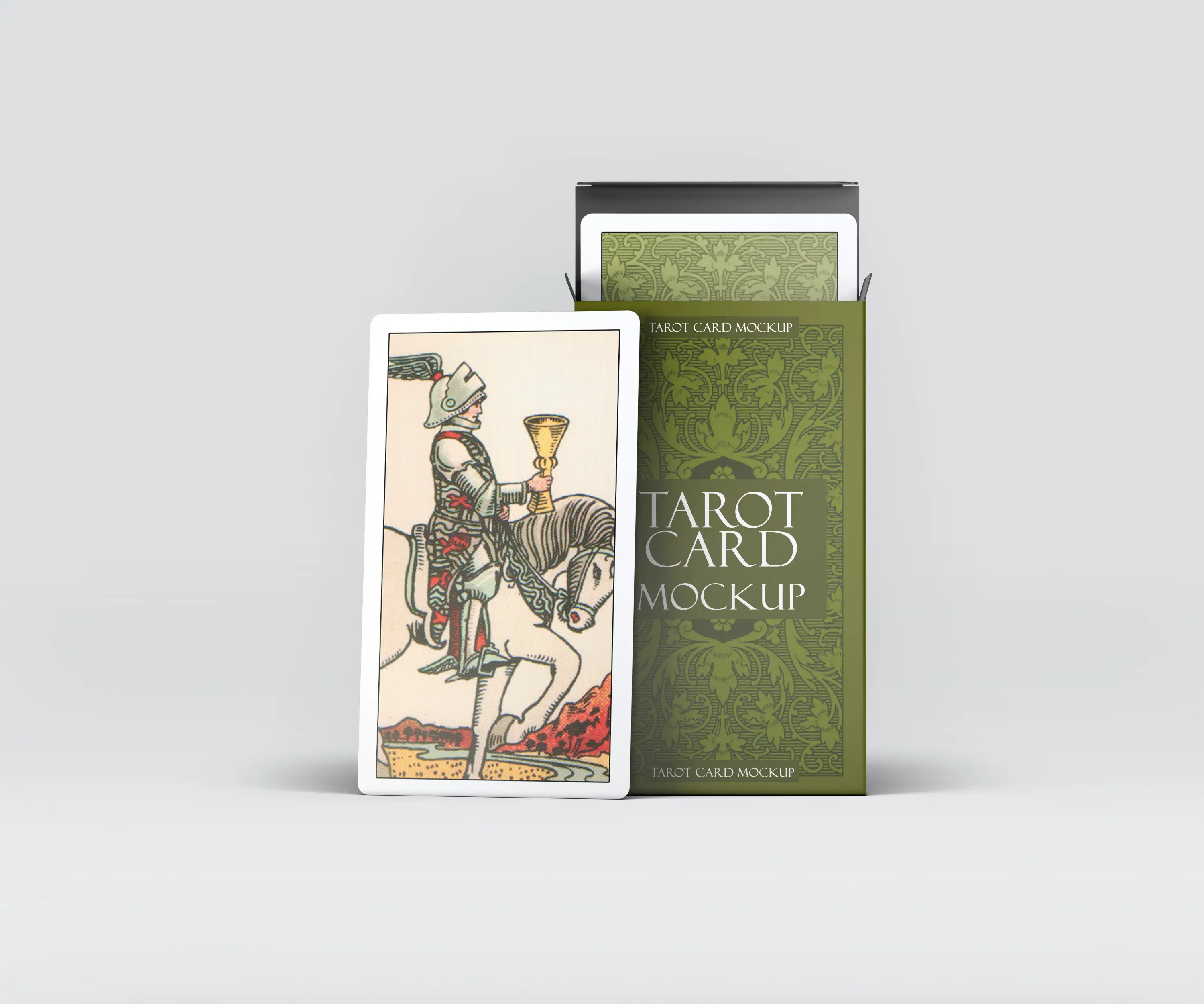 扑克牌塔罗牌卡片卡牌包装vi设计展示ps智能贴图样机素材模版psd