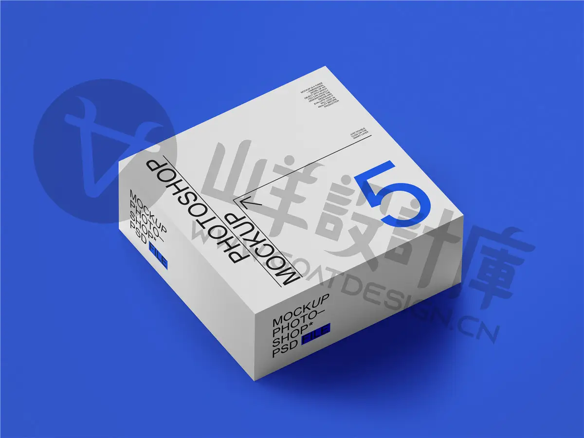包装盒子天地盖纸盒礼盒效果图展示VI智能贴图样机PS设计素材PSD
