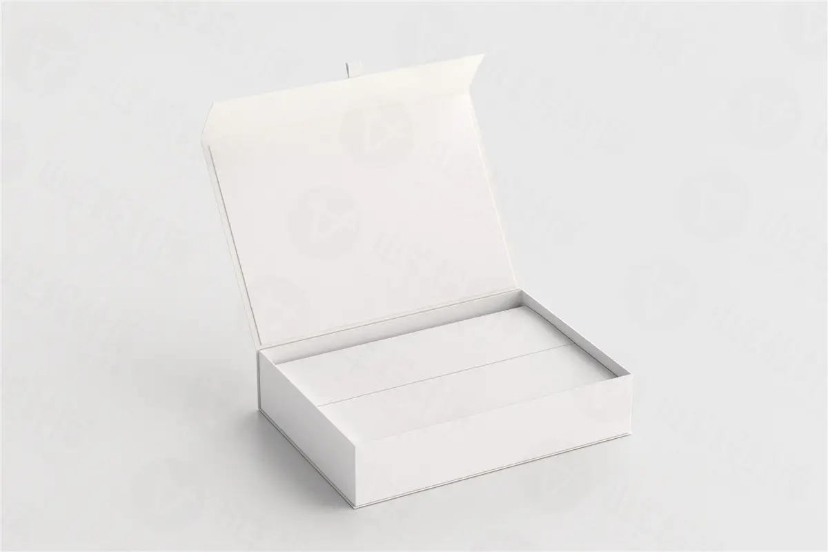 磁吸翻盖产品包装盒硬壳纸盒礼盒设计展示ps贴图样机素材模板psd