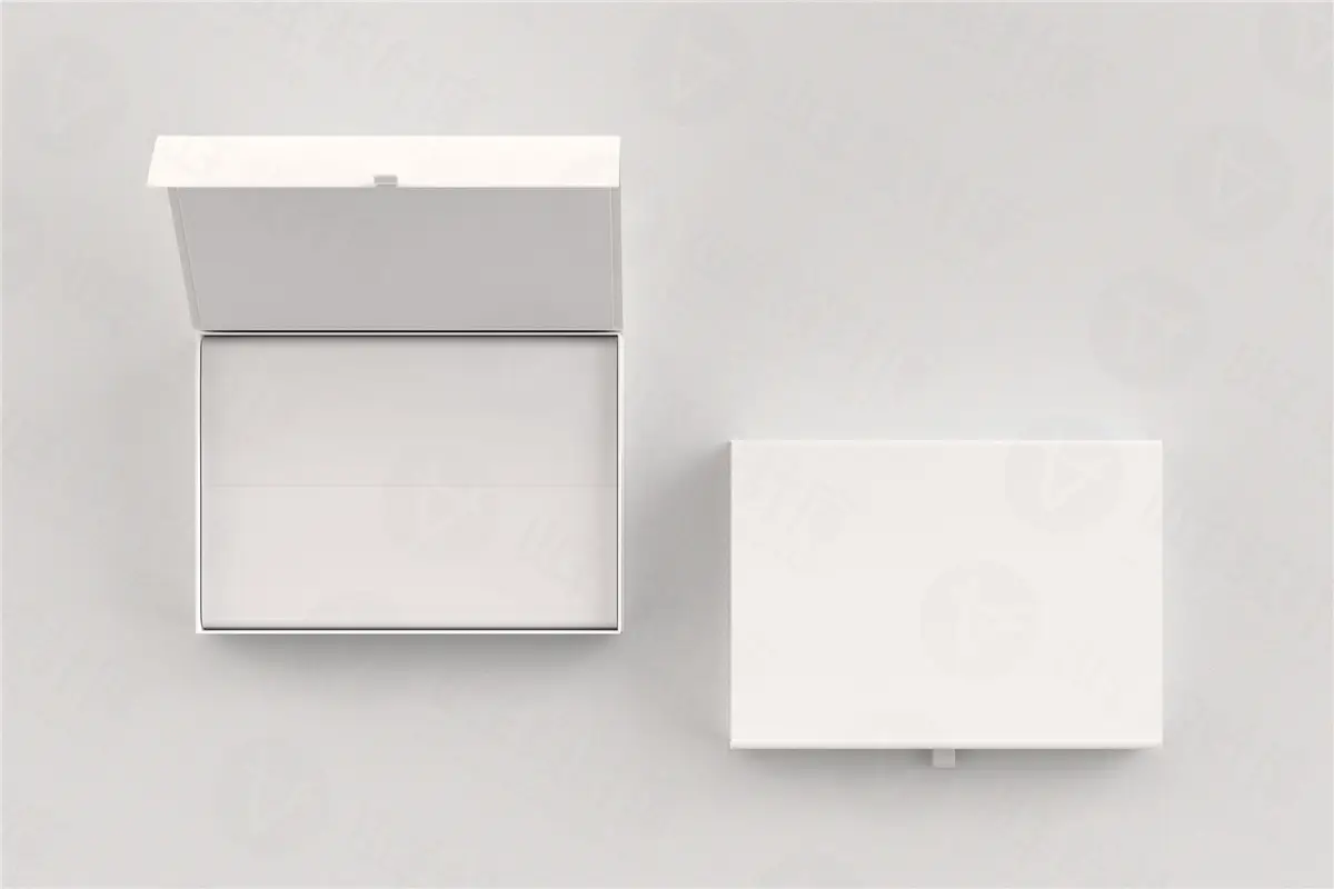 磁吸翻盖产品包装盒硬壳纸盒礼盒设计展示ps贴图样机素材模板psd