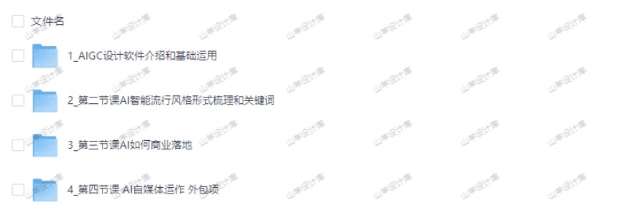 AIGC创世计划设计视频课程