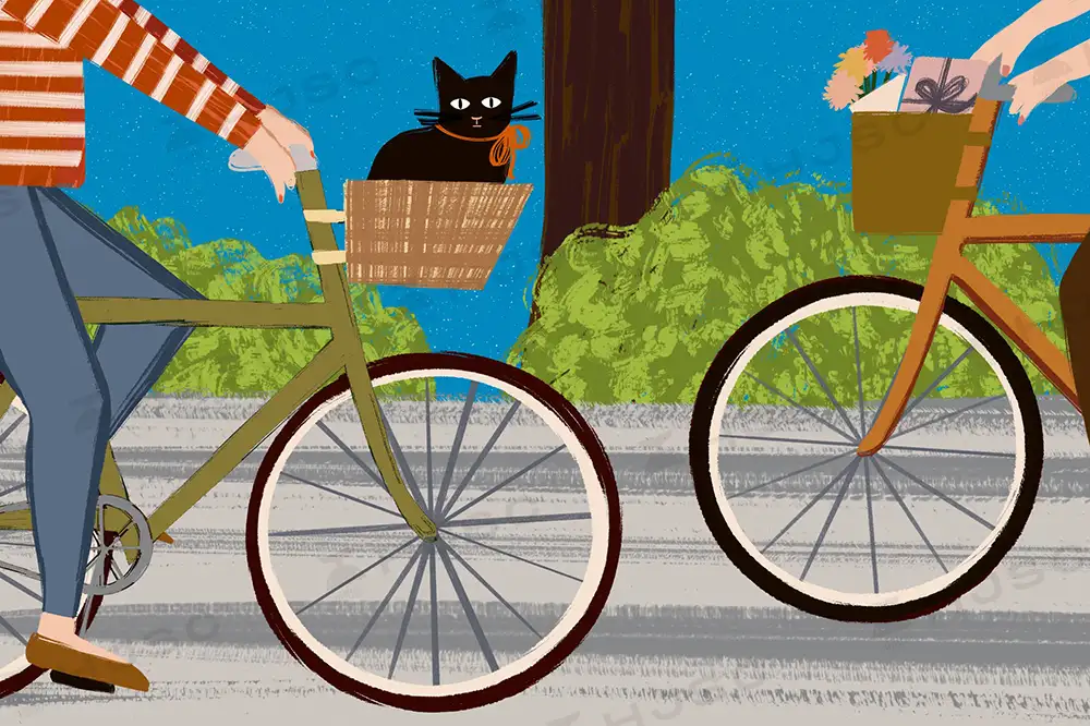 笔刷可爱卡通趣味儿童插画线条颗粒纹理马克笔涂鸦全套