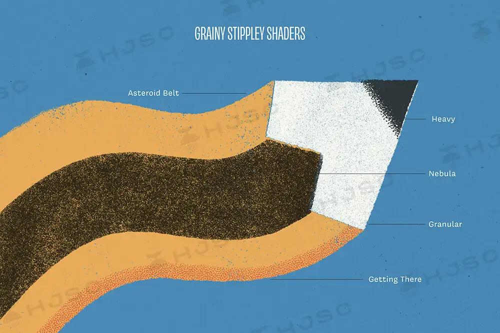 铅笔钢笔颗粒点画噪点肌理复古质感纹理写字勾线procreate笔刷