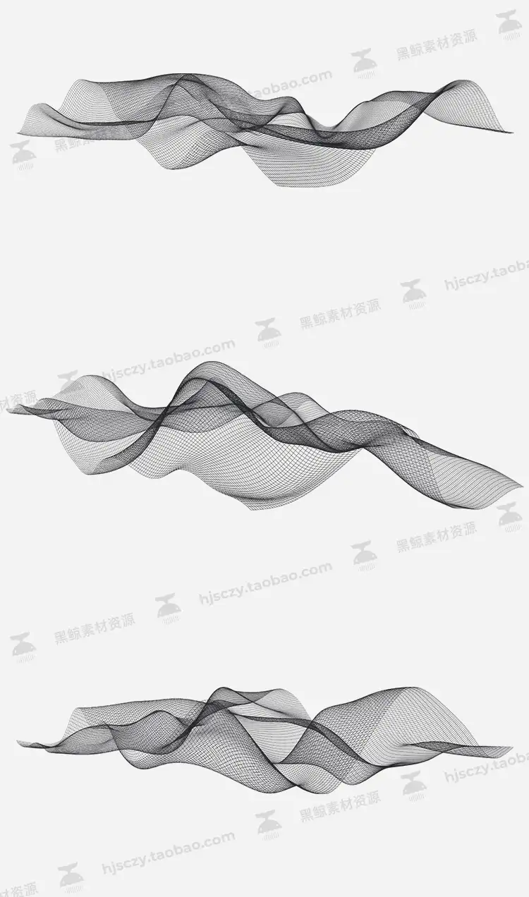科技曲线数字网格波浪PNG免扣图片海报纹理背景素材PS笔刷