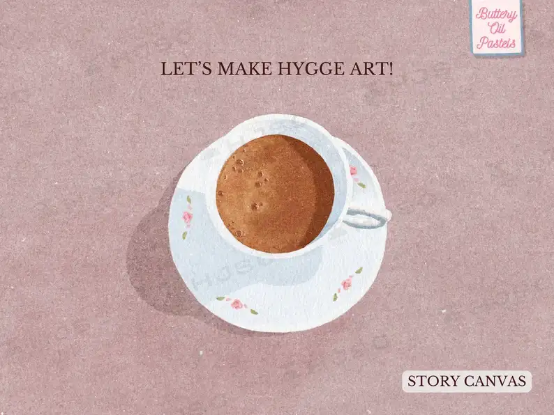 油画棒笔刷奶油质感纹理美食插画立体厚涂绘画procreate笔刷全套