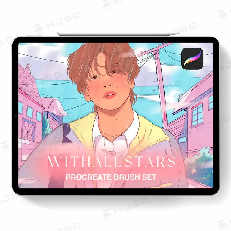 WITHALLSTARS绘画笔刷漫画插画二次元动漫日系人物Procreate笔刷