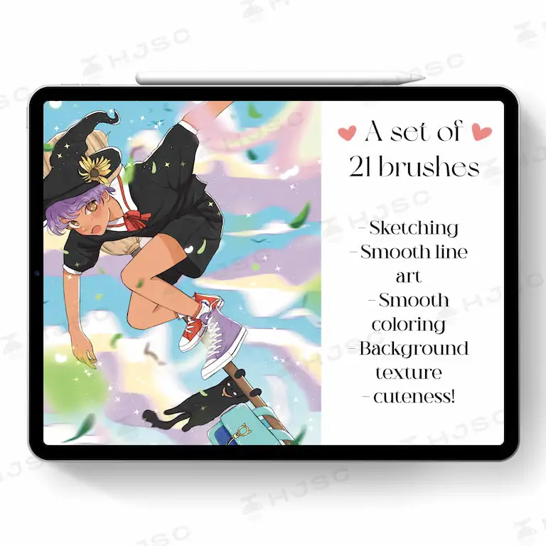 WITHALLSTARS绘画笔刷漫画插画二次元动漫日系人物Procreate笔刷