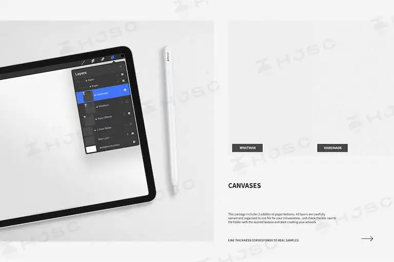 勾线漫画美术工笔绘画草图丝滑描边速写针管勾线procreate笔刷