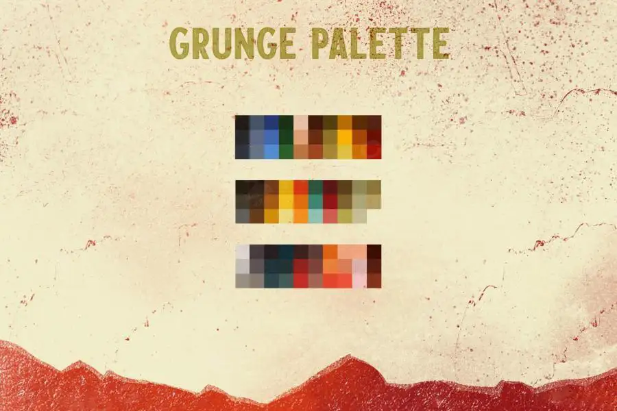 复古风格插画噪点肌理颗粒污渍划痕纹理Procreate笔刷