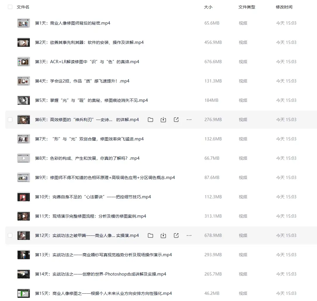 阿森Anson 商业人像修图课 视频教程