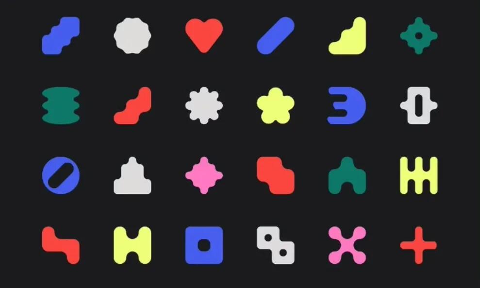 抽象几何艺术logo徽标图形图标AI矢量设计素材