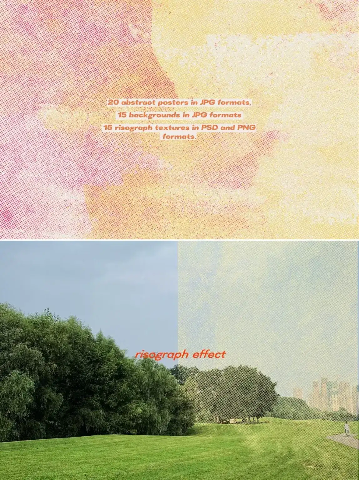 复古磨损做旧肌理噪点彩色半调透明颗粒底纹叠加背景