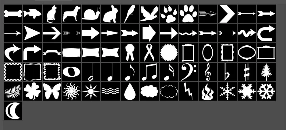 PS形状合集包 种图形、图标、形状、动物、植物、地形等图案 3500+款