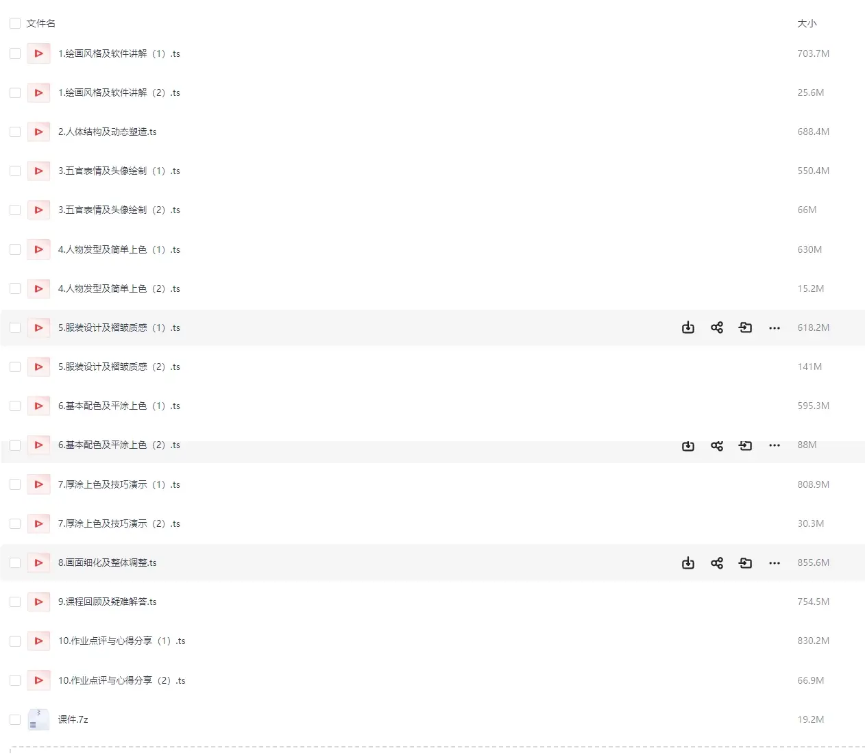 阿水日韩系人物插画班视频教程