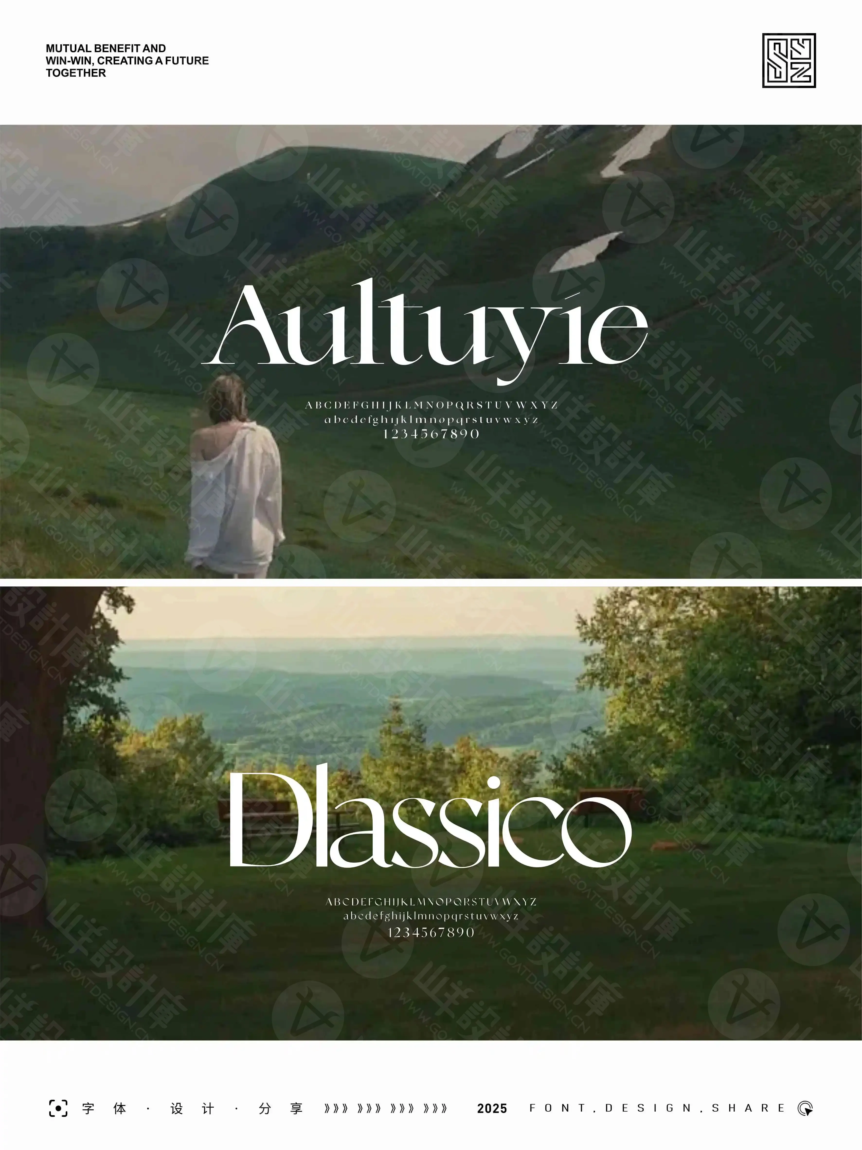 优美而雅的14款美式英文衬线字体 · 14款英文字体