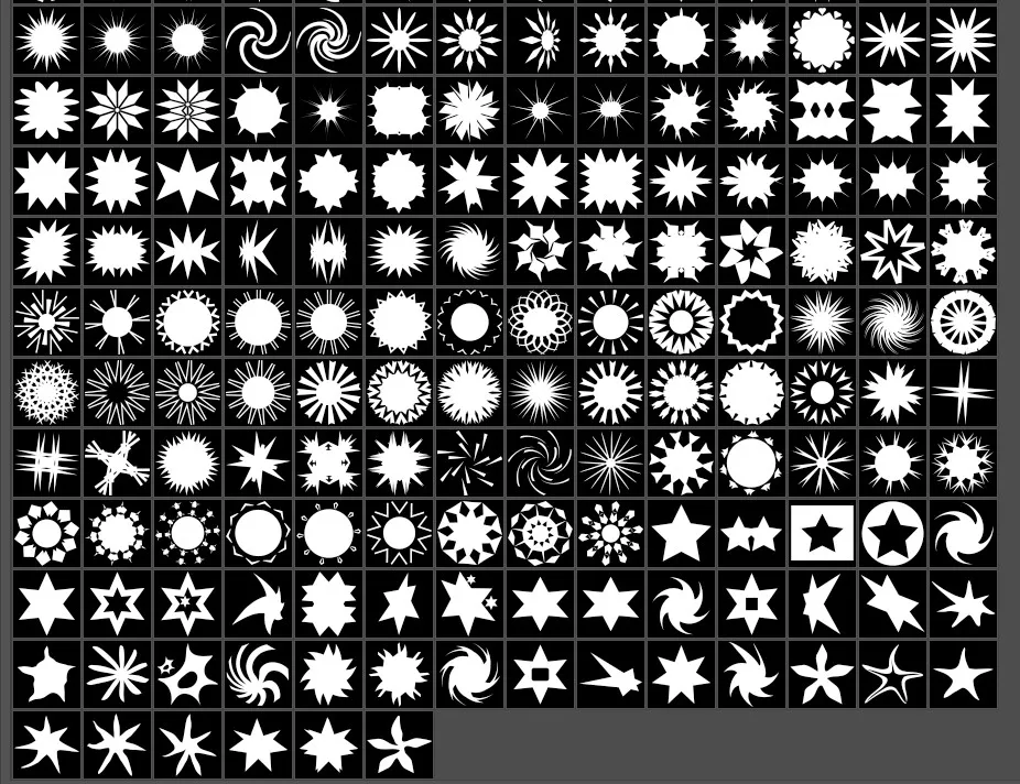PS形状合集包 种图形、图标、形状、动物、植物、地形等图案 3500+款