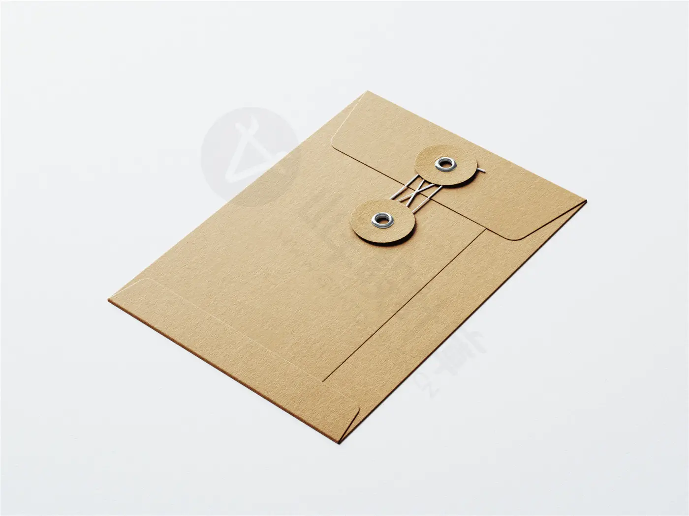 牛皮纸档案袋文件袋资料信封纸袋VI效果图PS贴图样机模板素材PSD