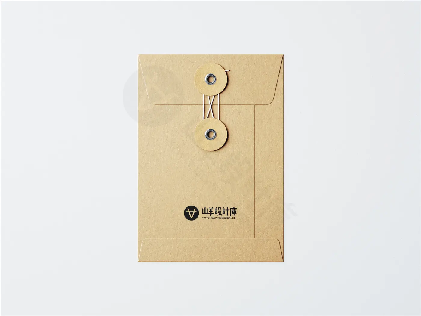 牛皮纸档案袋文件袋资料信封纸袋VI效果图PS贴图样机模板素材PSD