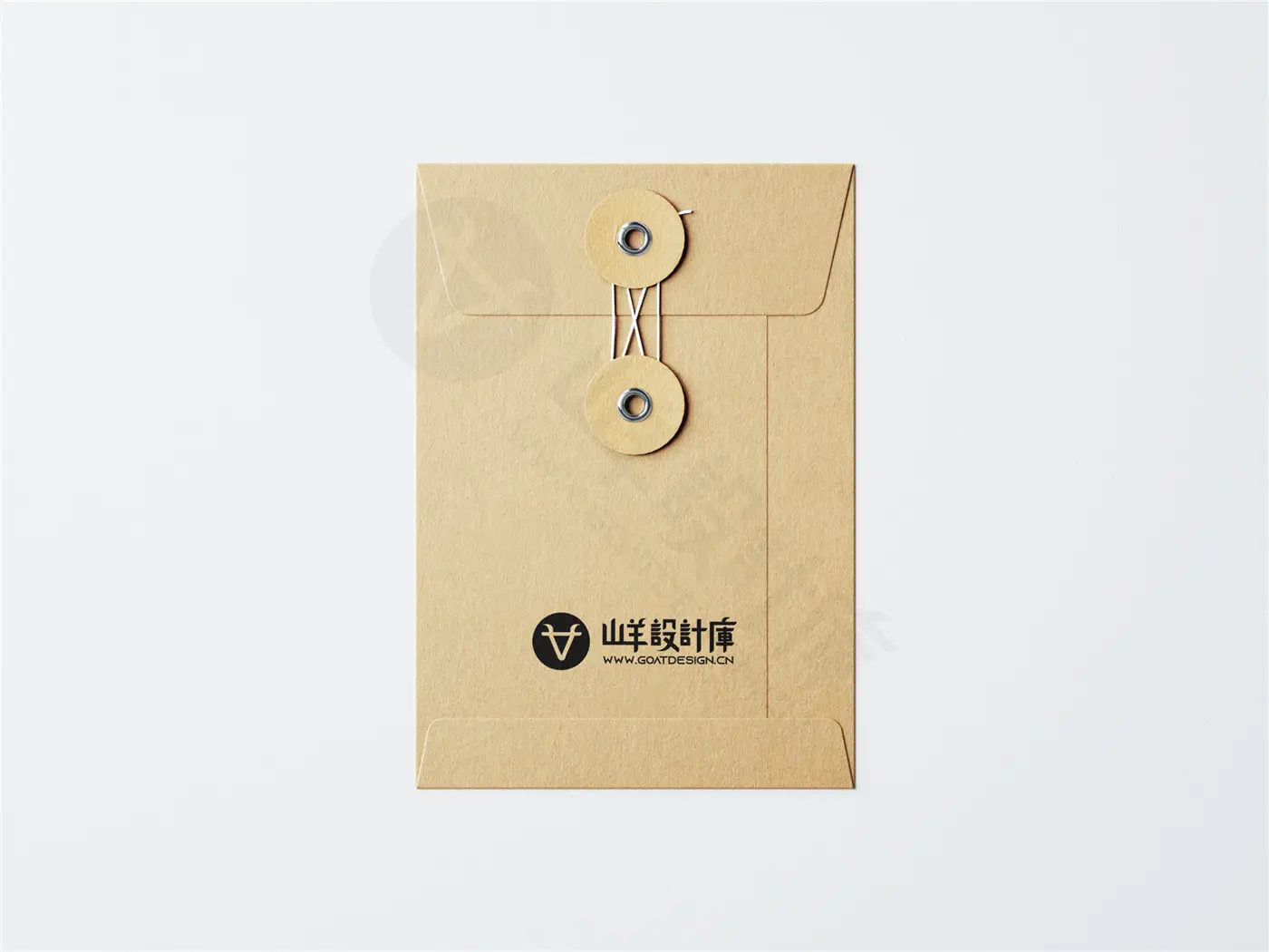 牛皮纸档案袋文件袋资料信封纸袋VI效果图PS贴图样机模板素材PSD