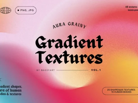 复古渐变颗粒噪点纹理抽象图形背景