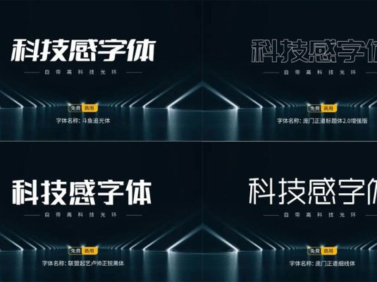 15款科幻机械科技感字体