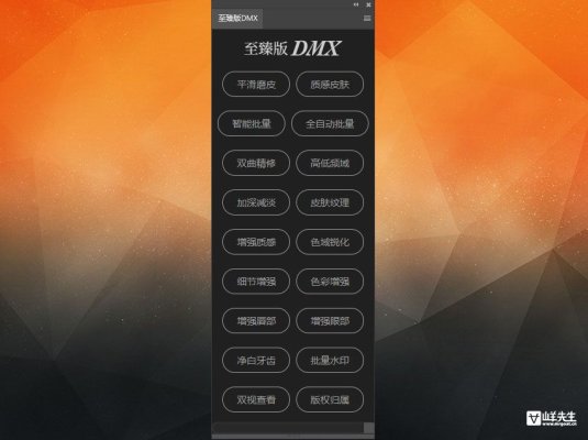一键批量修图PS扩展面板滤镜 DMX至臻版
