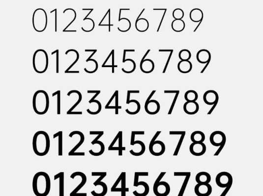 常见价格数字的字体 可商用