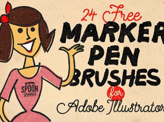 马克笔效果PS笔刷