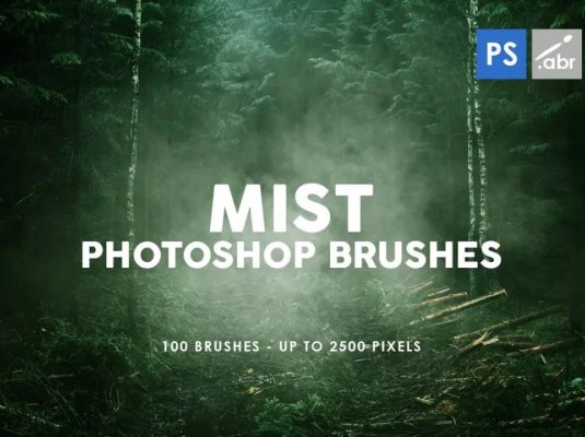 薄雾烟雾效果纹理PS笔刷