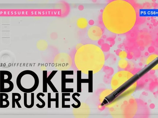 散景泡泡魔术背景效果PS笔刷