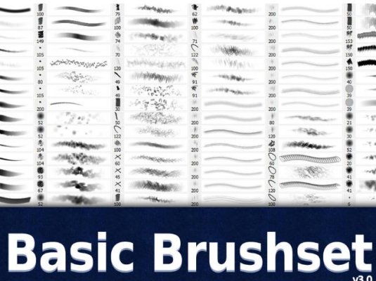 儿童绘画手绘的样子PS笔刷