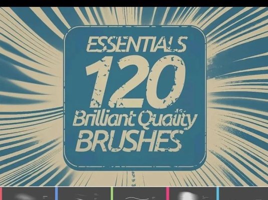 涂抹橡皮擦手绘插画水彩水磨PS笔刷预设