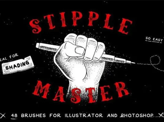 噪点散点PS笔刷AI笔刷