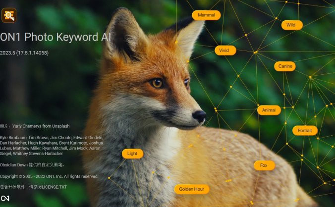 图片AI搜索管理 ON1 Photo Keyword AI 2023.5 17.5.1 中文破解版
