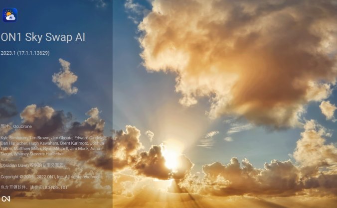 图片AI天空替换处理 ON1 Sky Swap AI 2023.5 17.5.1 中文破解版