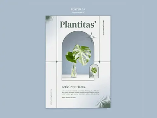 简约海报排版设计模板PSD素材