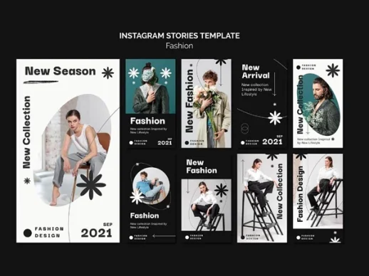 简约人物介绍摄影作品集排版展示PSD模板