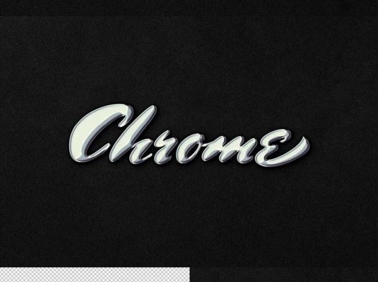 立体文字LOGO图案镀铬效果PSD样机