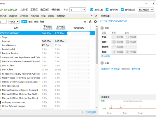 联网控制和监控软件 NetLimiter Pro 5.3.18 中文破解版