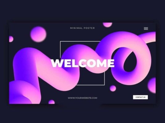 线段创意渐变管状波浪曲线抽象AI矢量元素