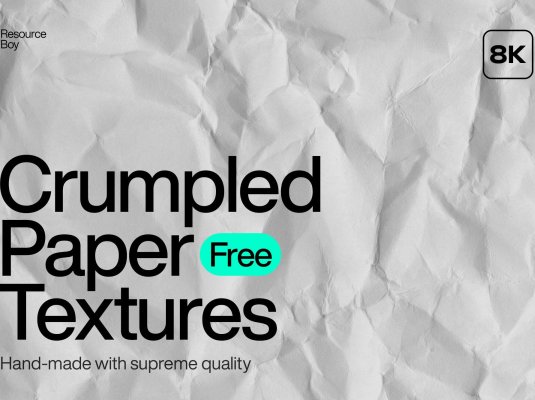 高清皱巴巴的纸张背景纹理图片