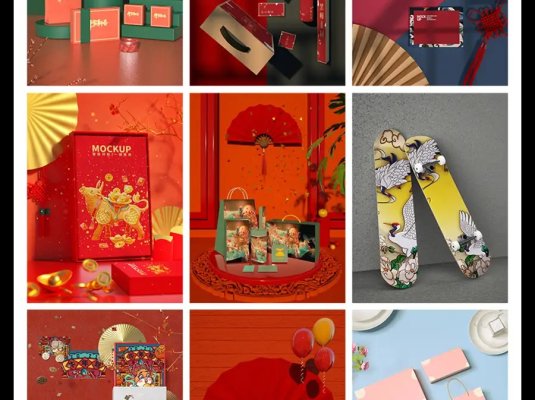 国潮国风文创PSD样机大集合