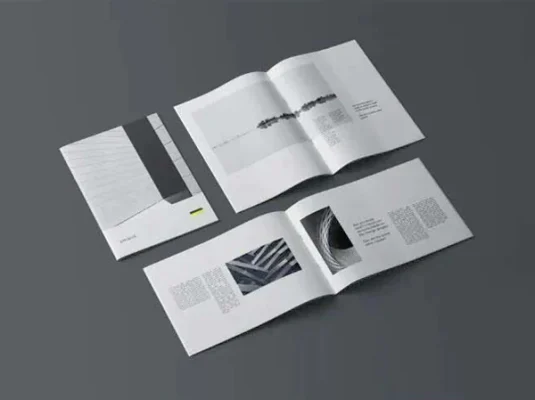 高级高端简约画册贴图样机PSD模板