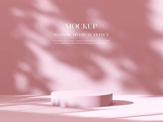 电商高端时尚产品场景立体效果展示产品背景PSD模板