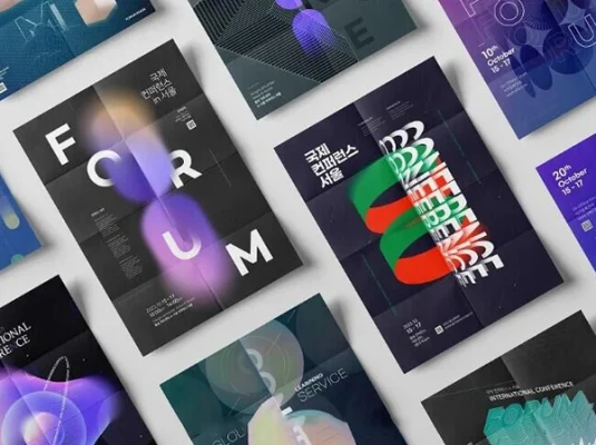 创意抽象科幻未来商业论坛峰会海报设计