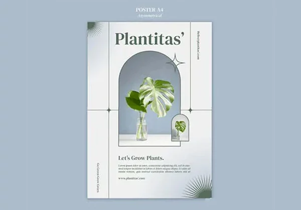 简约海报排版设计模板PSD素材