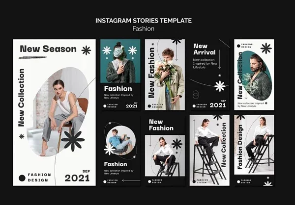 简约人物介绍摄影作品集排版展示PSD模板